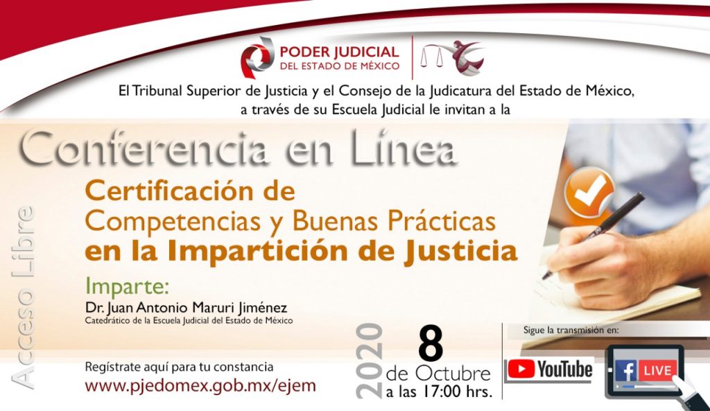 Imagen de la Certificación De Competencias Y Buenas Prácticas En La Impartición De Justicia